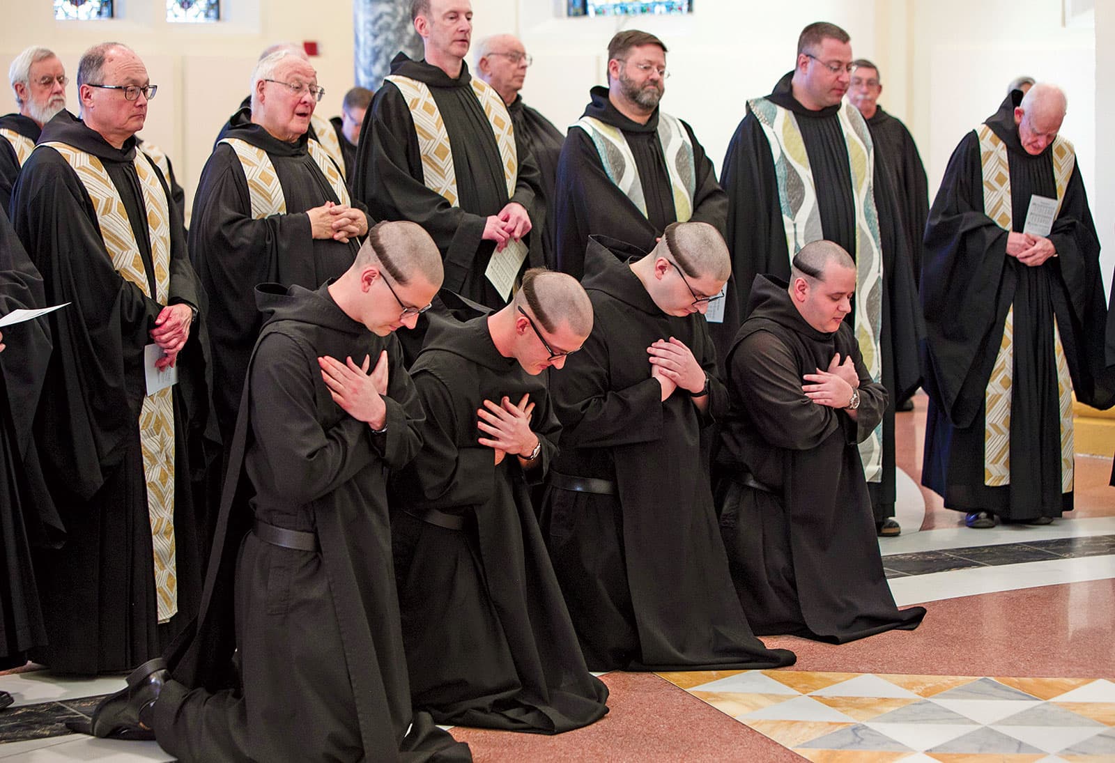 Ferdinand hosts prayer discussion with Saint Meinrad monk