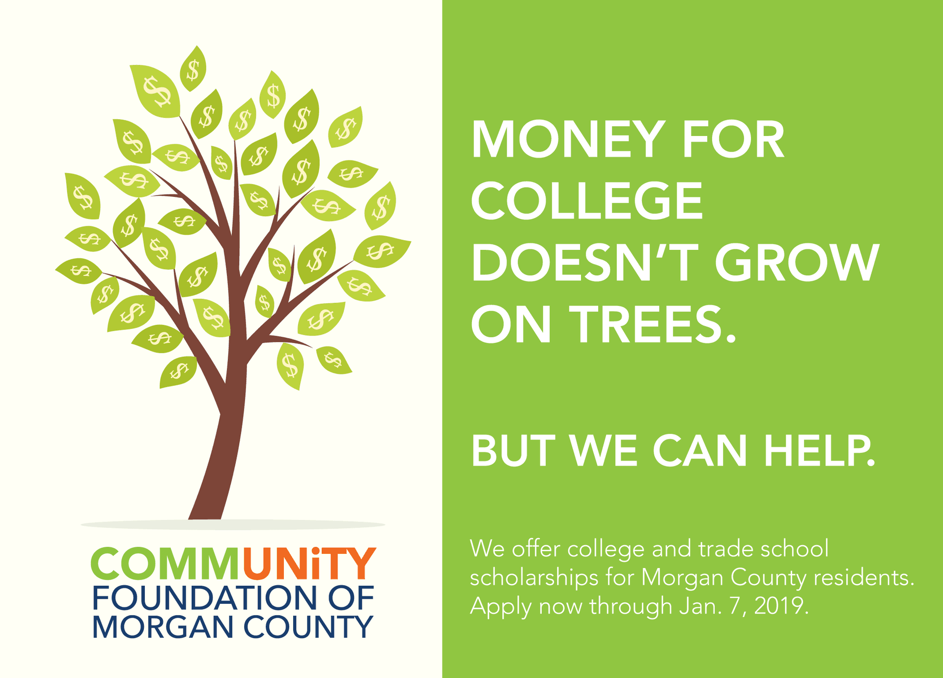 Scholarship window opens for Morgan County students, easing college costs