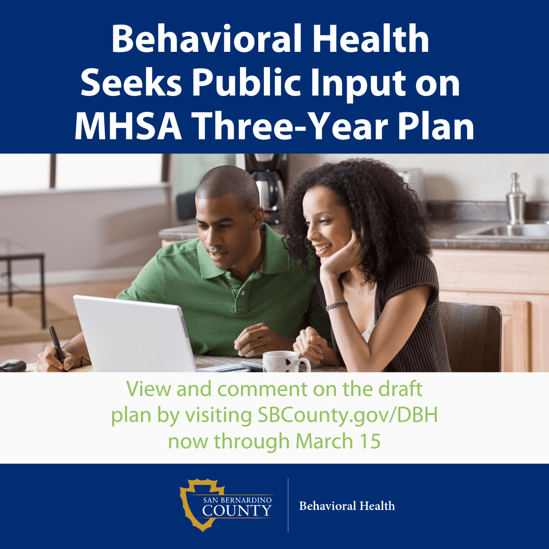 State Seeks Public Input on Behavioral Health Study, County Impact
