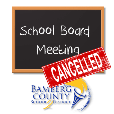 Bamberg County School Board December Meeting Was Cancelled, Residents Advised