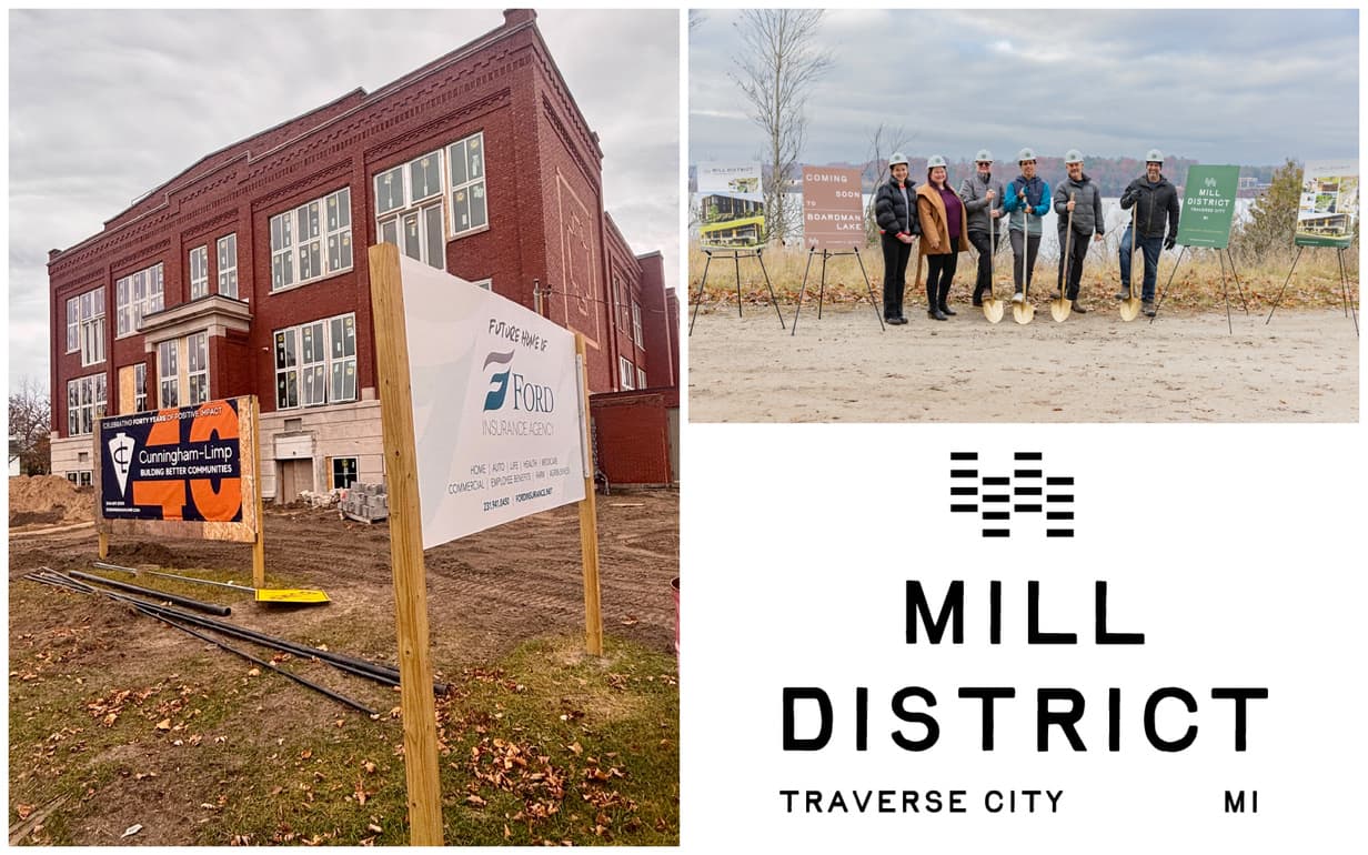 Mill District Groundbreaking, TCAPS Building Renovation Boost Boardman Lake Revitalization