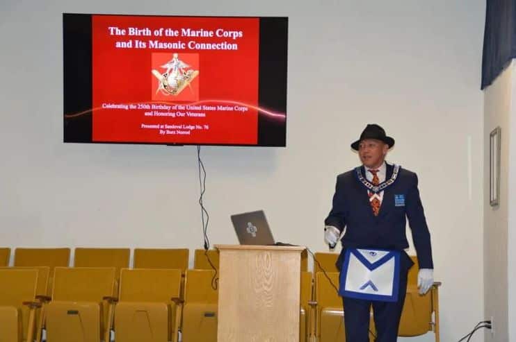 Sandoval Masonic Lodge Honors 250th Anniversary of U.S. Marine Corps