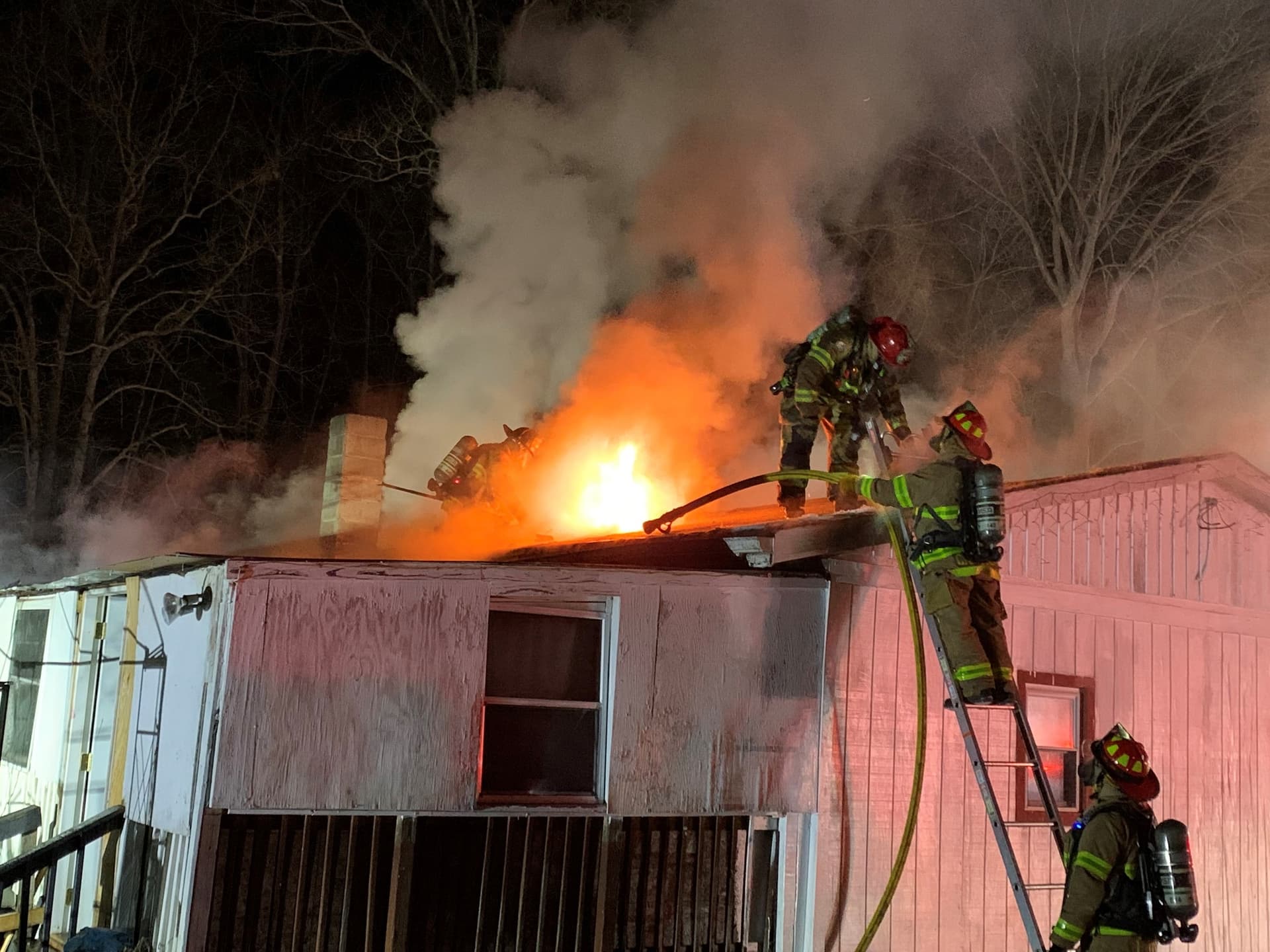 Late Night Structure Fire Near Northern Meadows Sends One Hospitalized