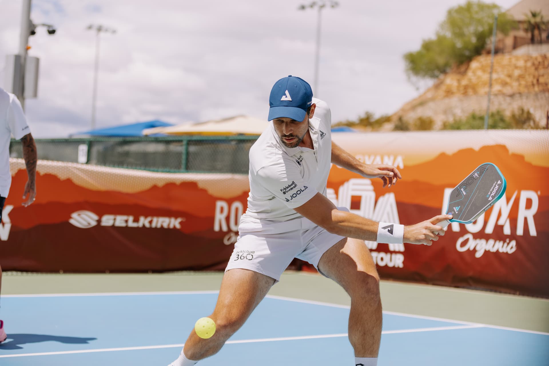 Dekel Bar competing in professional pickleball doubles