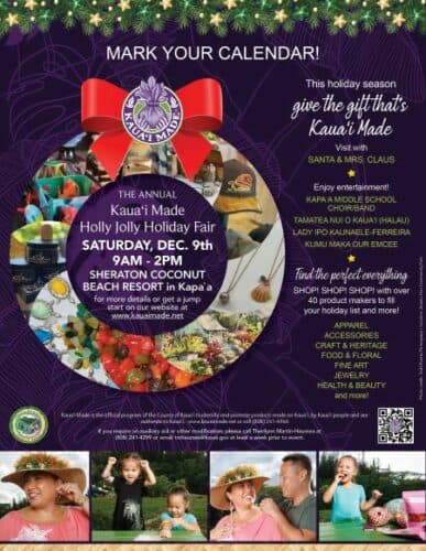 Kaua‘i Made Holiday Fair to Boost Local Small Businesses