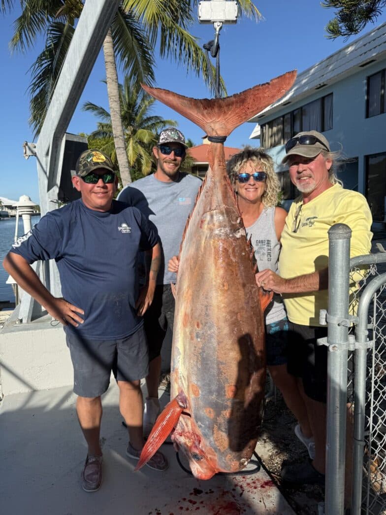 Rare 182 Pound Louvar Caught by Marathon Charter Crew