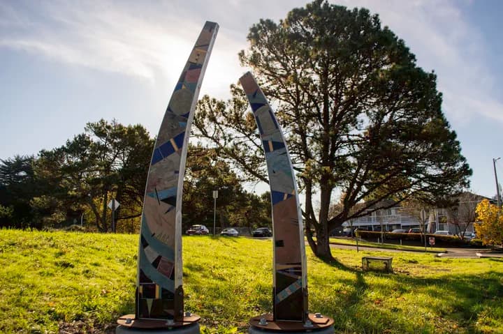 New public gateway sculpture installed in Arcata honors wildlife corridors