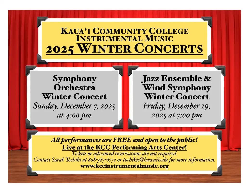 Kauaʻi Community College Orchestra Draws Community to Free Winter Concert