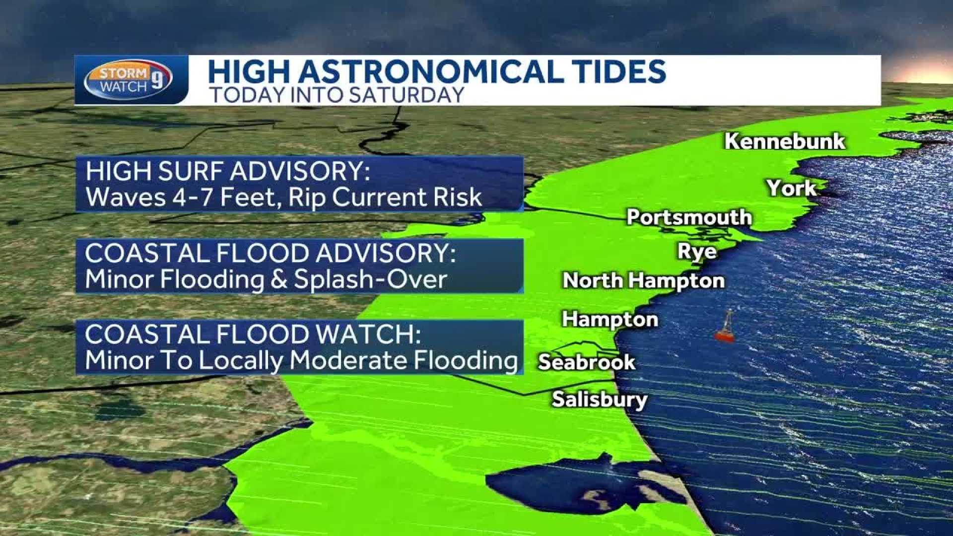 High Tides Prompt County Alert as Coastal Flooding Threatens Low‑Lying Areas