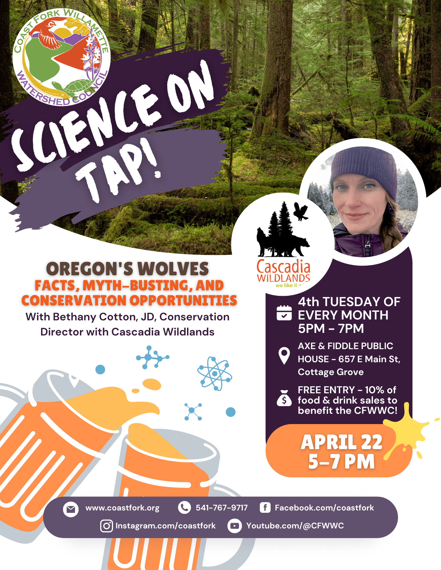 Science on Tap Talk Examined Gray Wolves, Community Coexistence