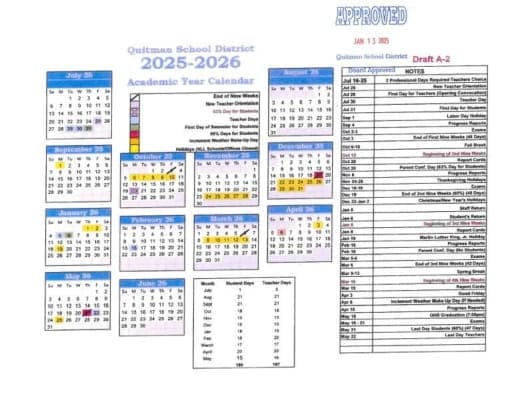 Quitman County Posts Board Schedule Through Spring 2026, Resources Online