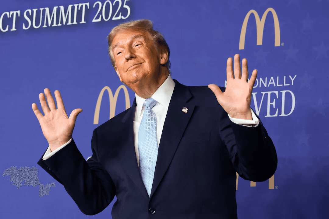 Trump Praises Economic Policies at McDonald’s Summit, Urges Relief