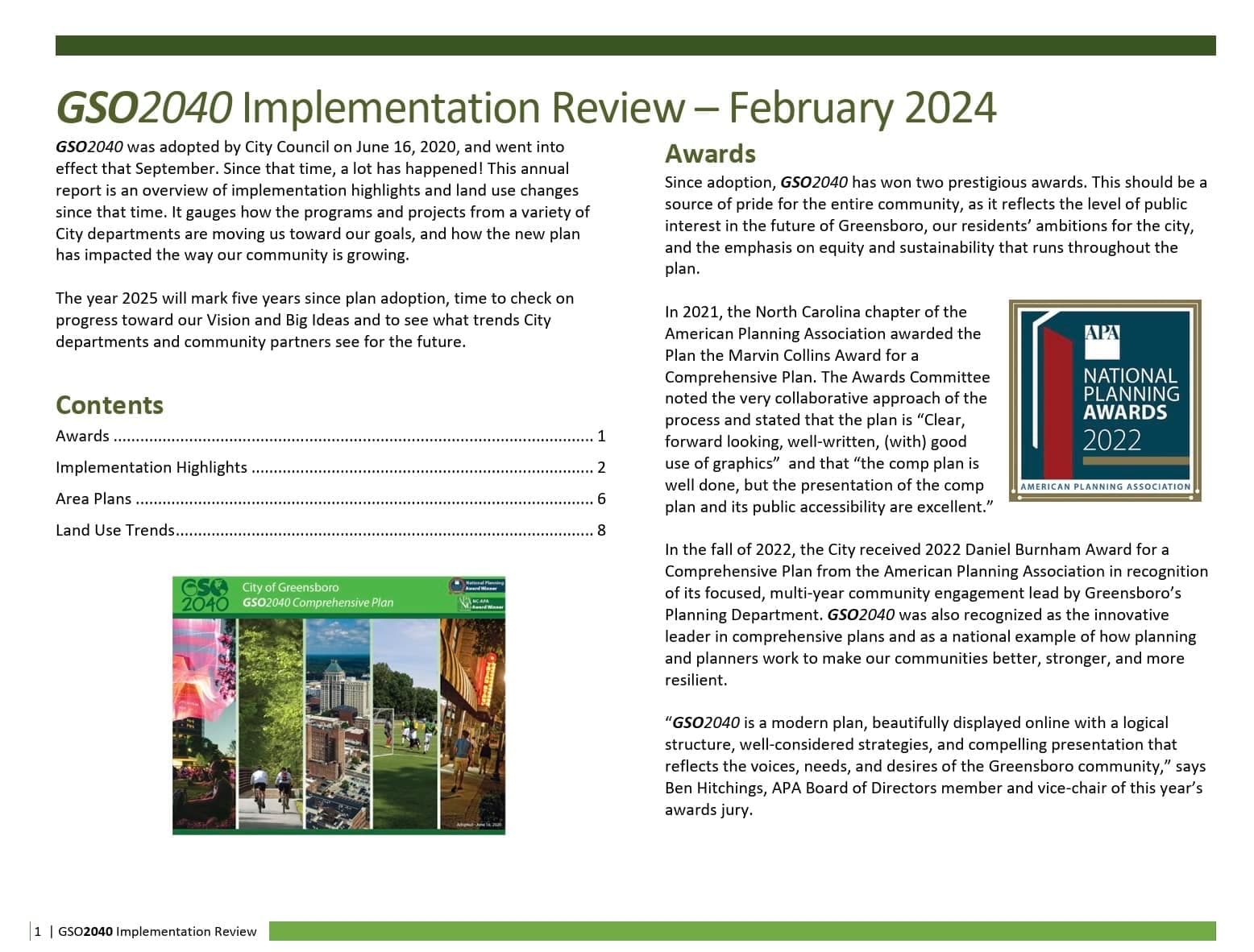 City Releases GSO2040 Progress Newsletter Highlighting Local Priorities