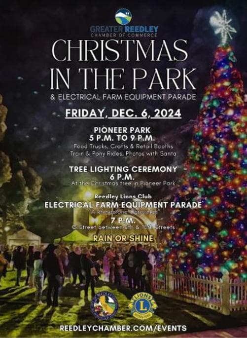 Reedley Seeks Vendors, Parade Entries for Dec. 5 Holiday Event