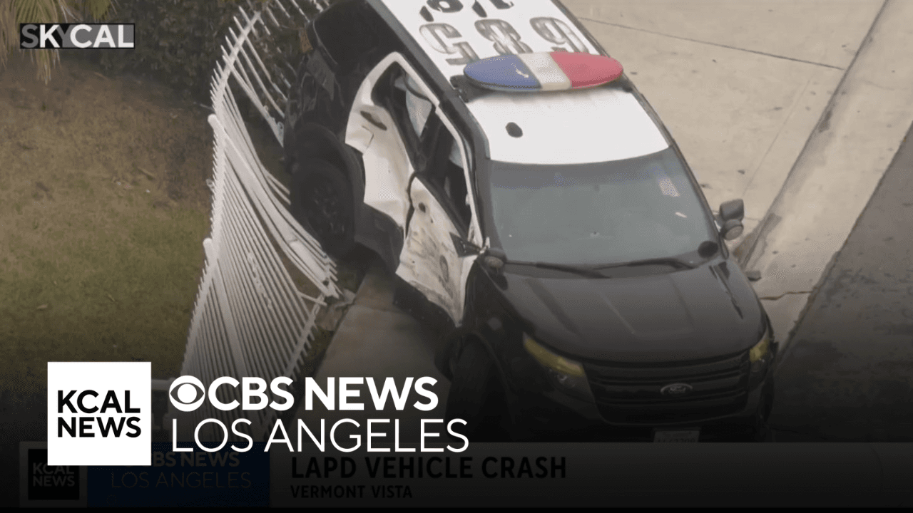 Highland Park Street Closed After Pedestrian Killed in Crash With LAPD Car