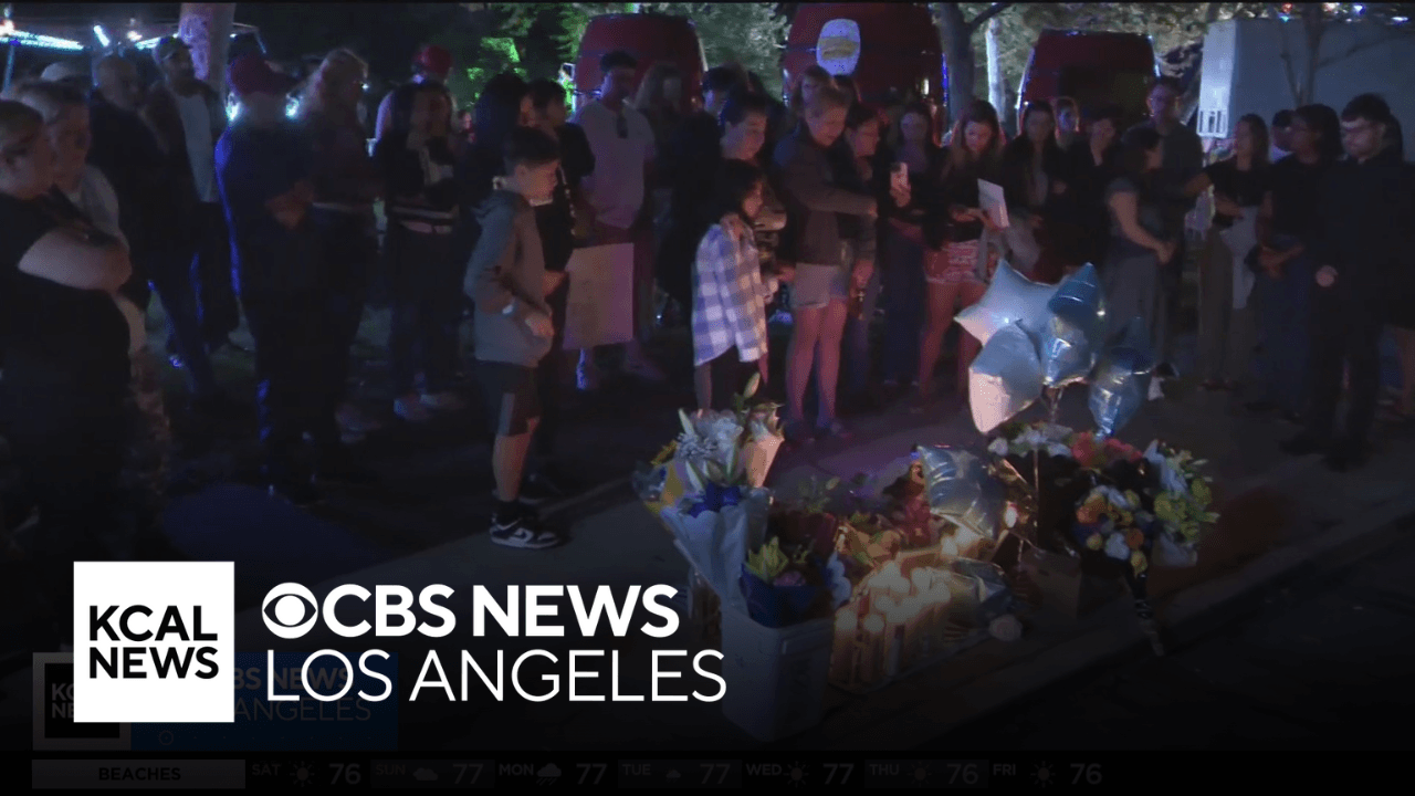 Mourners Hold Vigil After Skateboarder Killed by LAPD Cruiser