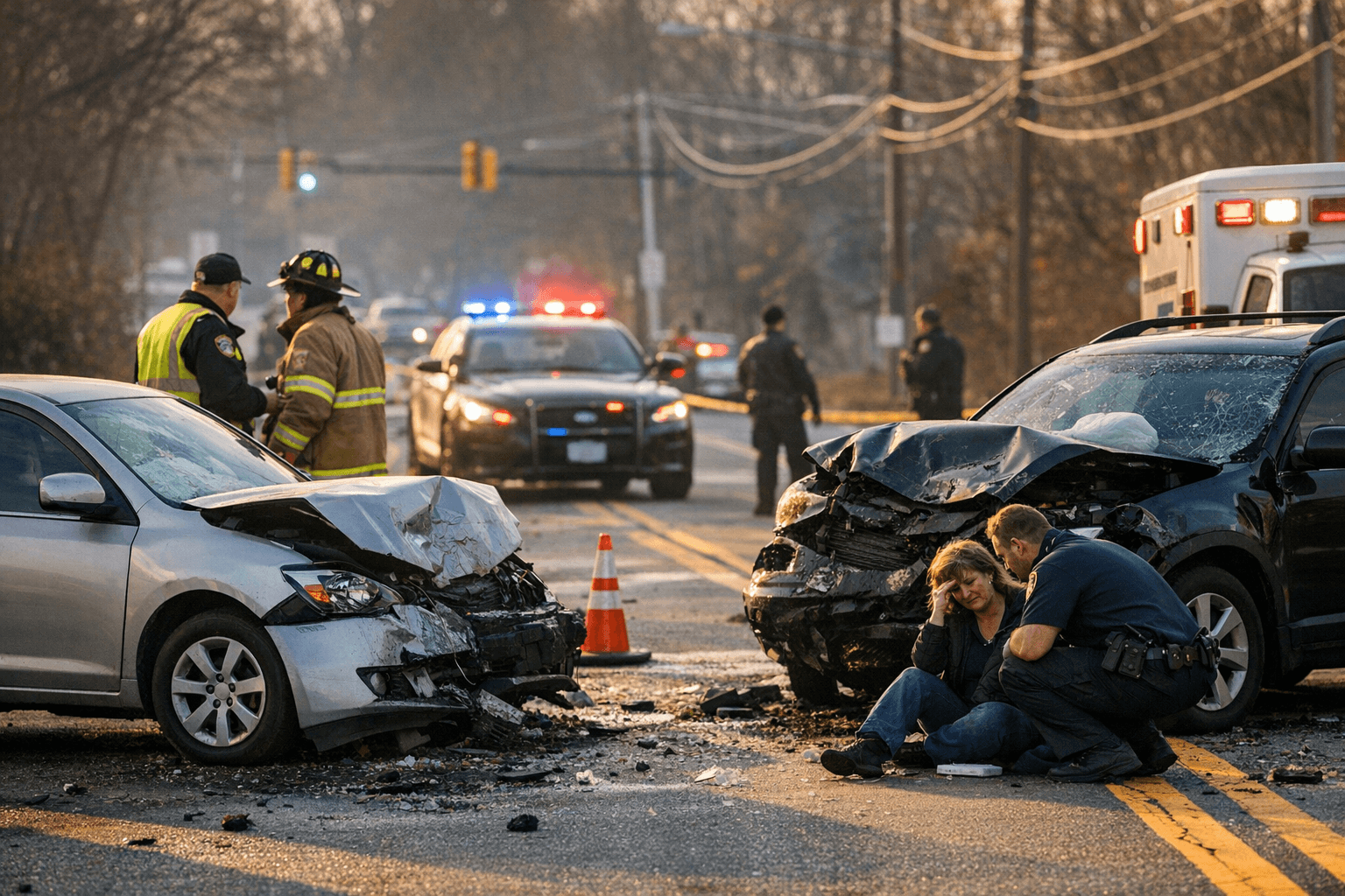 Crash With Minor Injuries Closes Meadowview Road in Greensboro