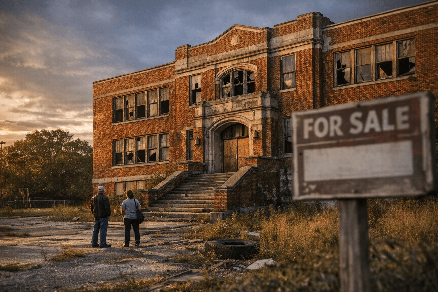 Former Franklin Elementary in Jacksonville Listed for $500,000