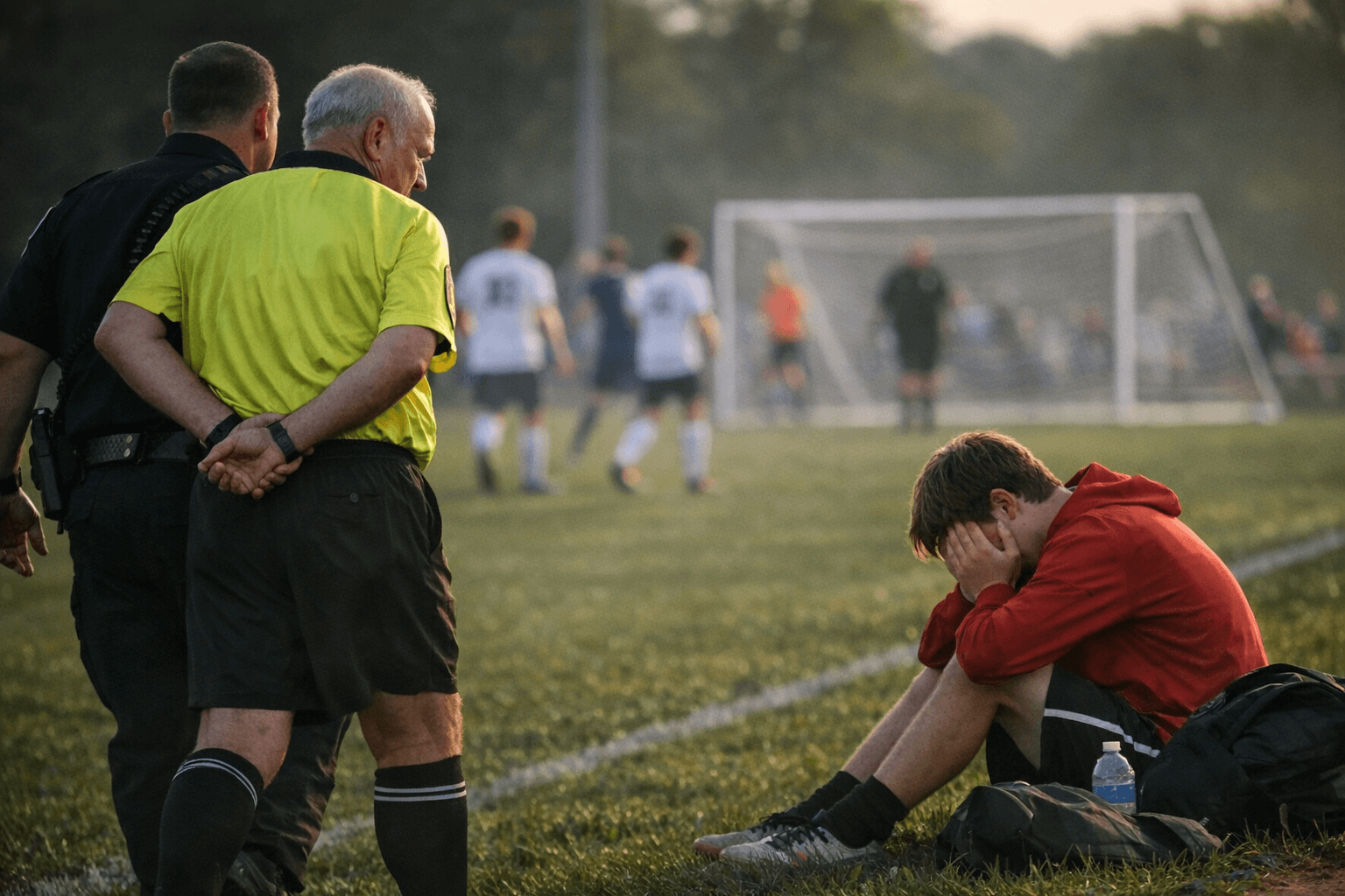 Former referee pleads guilty after pushing teen at soccer match