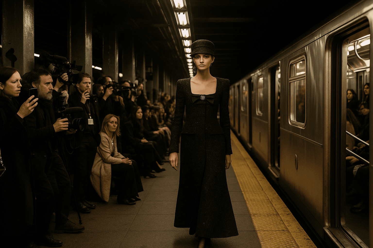 Chanel Brings Couture to a New York Subway Platform