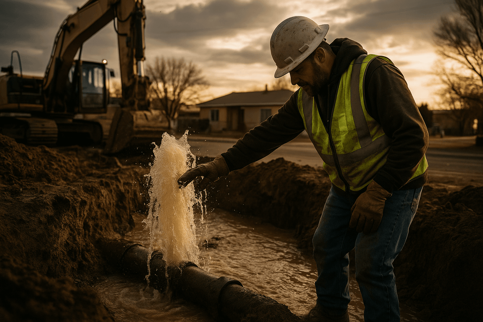 Gallup Water Line Repair Causes Temporary Low Pressure for Residents
