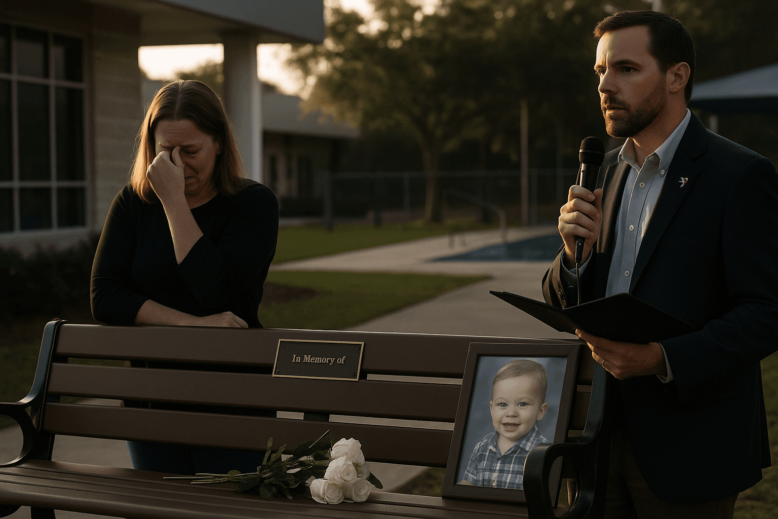 Spring Hill YMCA dedicates bench to toddler, underscores swim safety