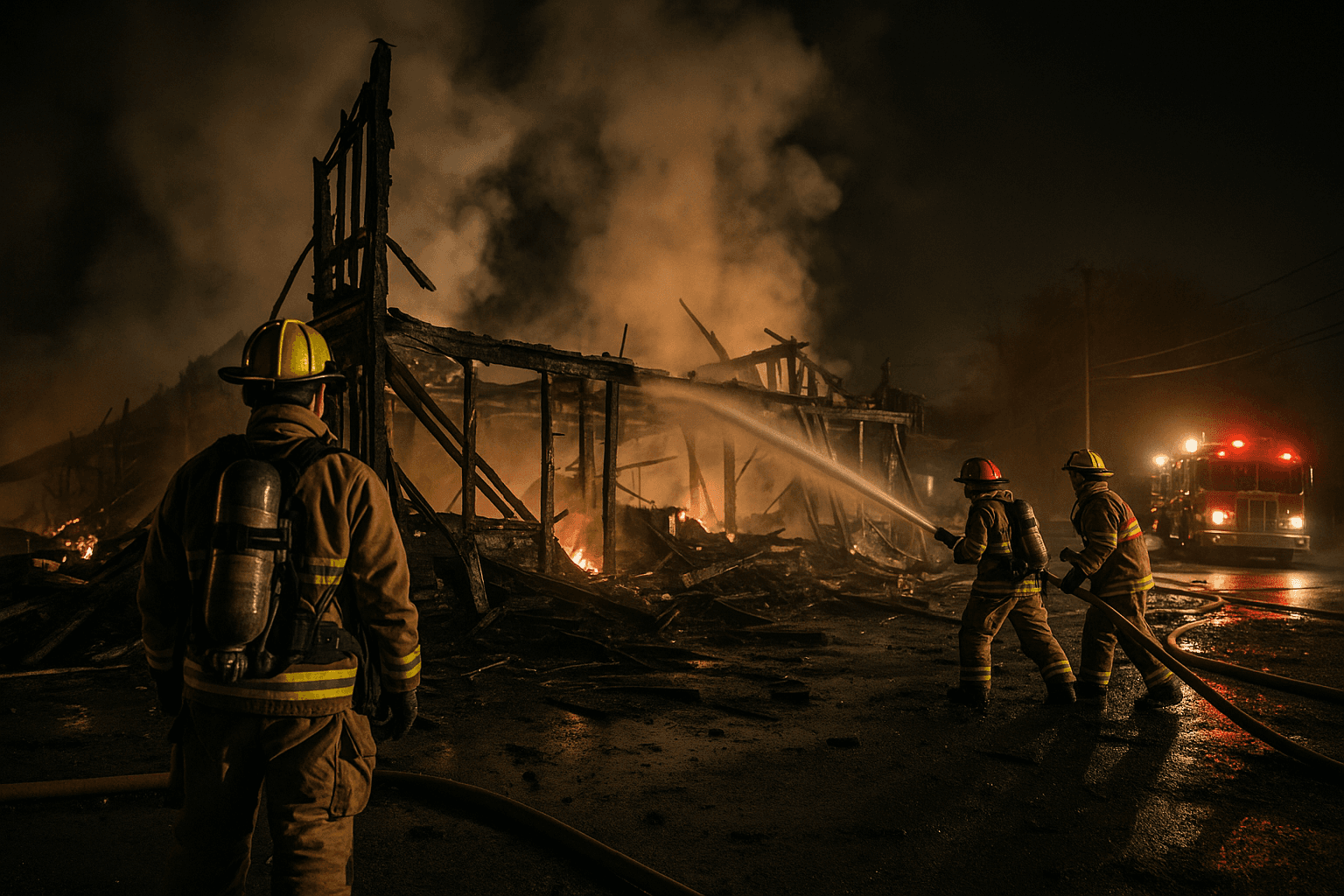 Round Up Bar Destroyed by Overnight Fire, Community Faces Recovery