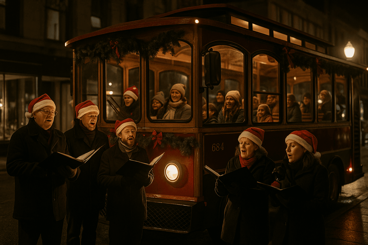 Bath Trolley Carolling brings live music, downtown rides through Christmas