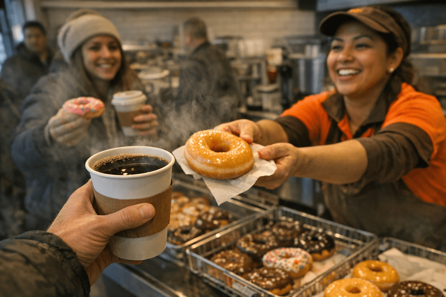Dunkin's ProDUNKtivity Week Distributed Free Coffee, Offers Free Doughnut