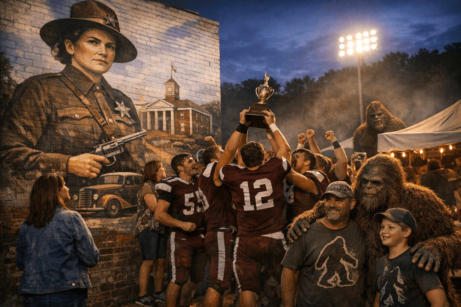 Vinton County's 2025: Mural, Sports Triumphs, Bigfoot Festival Boost