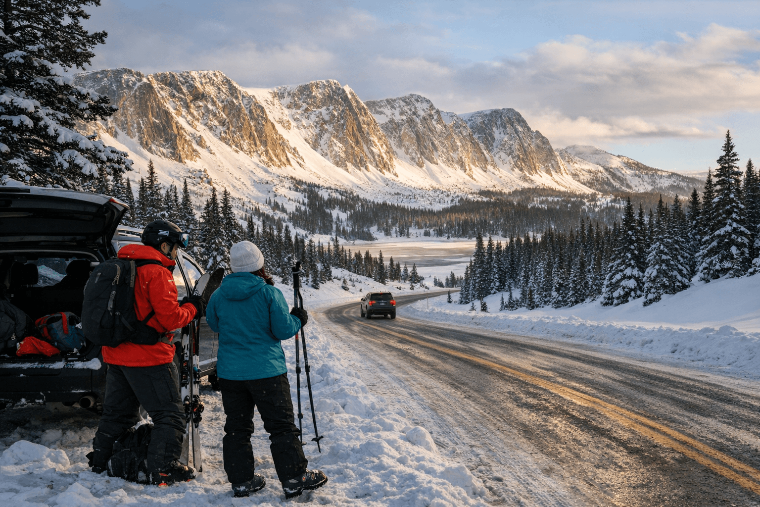 Snowy Range Scenic Byway Offers Winter Access Near Laramie