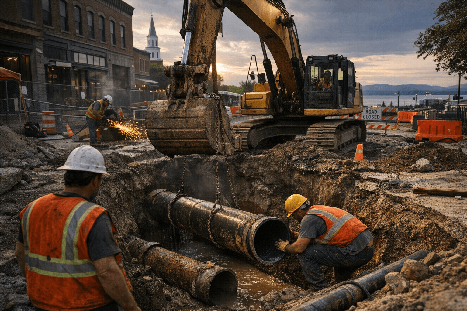 Burlington Moves Forward With $10M Downtown Water and Sewer Replacement