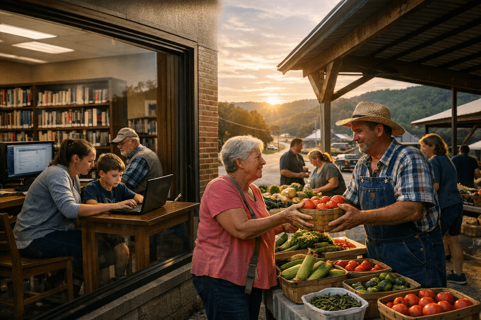 Local Library and Farmers Market Anchor Owsley County Community Life