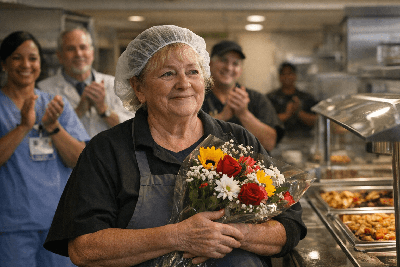 Hospital Honors Longtime Food Worker as Colleague of the Month