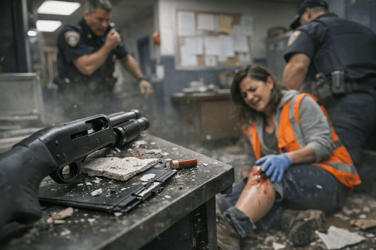 Shotgun Accidentally Discharges During Inspection at Northern District Station