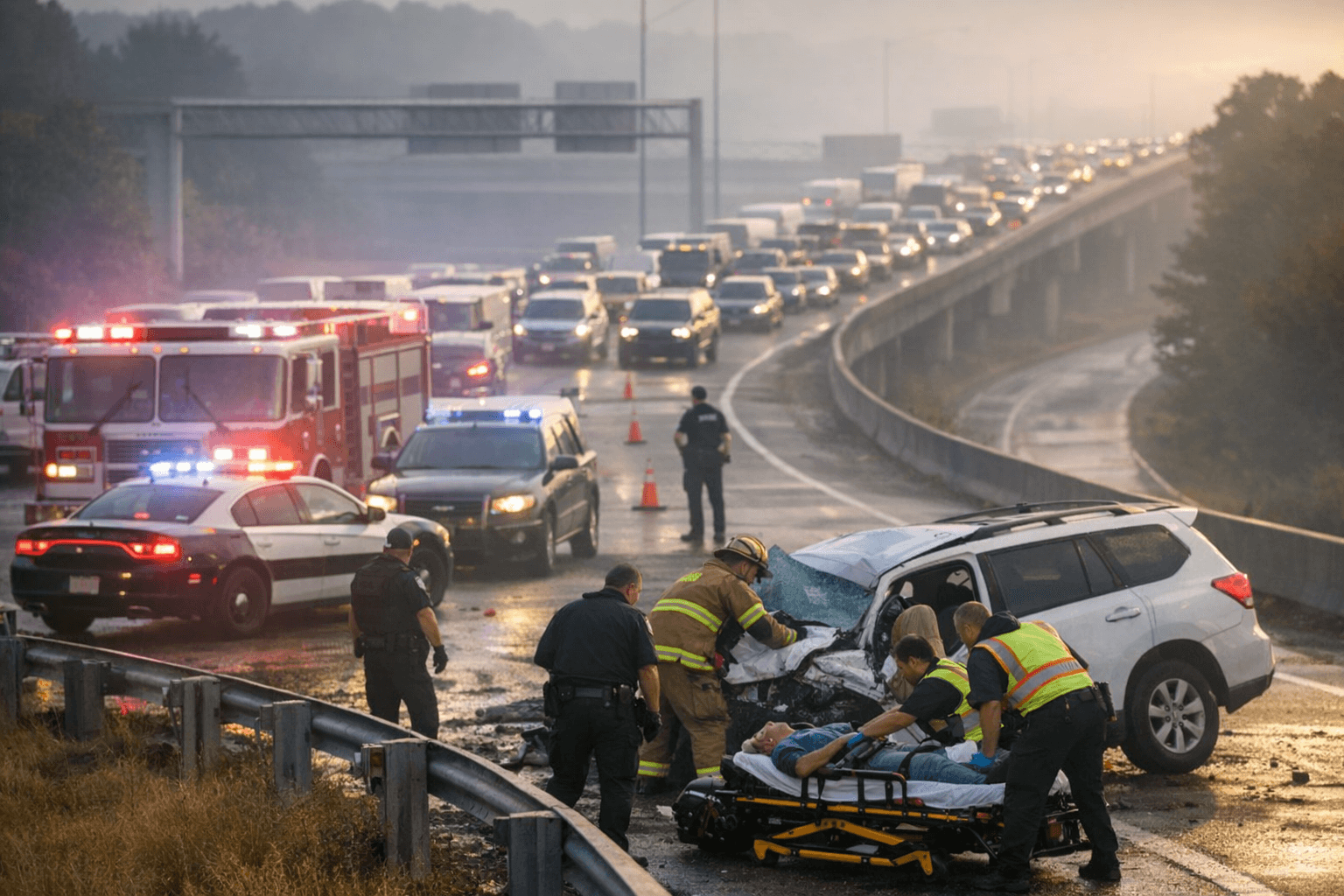 Crash Closes I-40 to I-840 Ramp, Causes Major Commute Delays