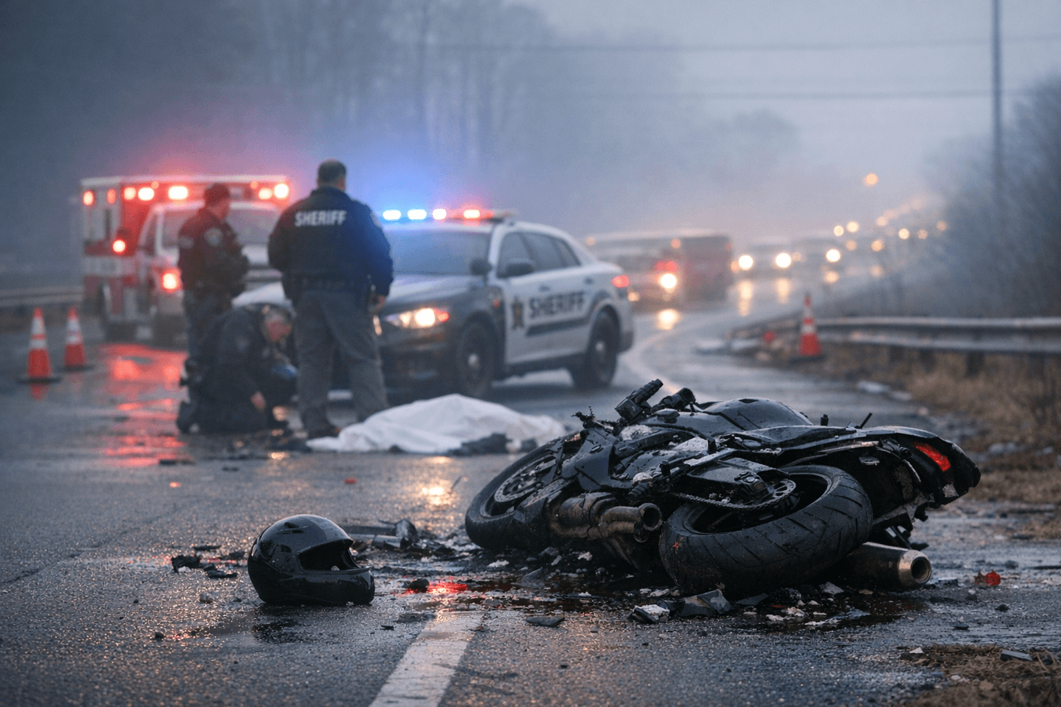 Motorcyclist Killed in Morning Crash on GA-400 Ramp