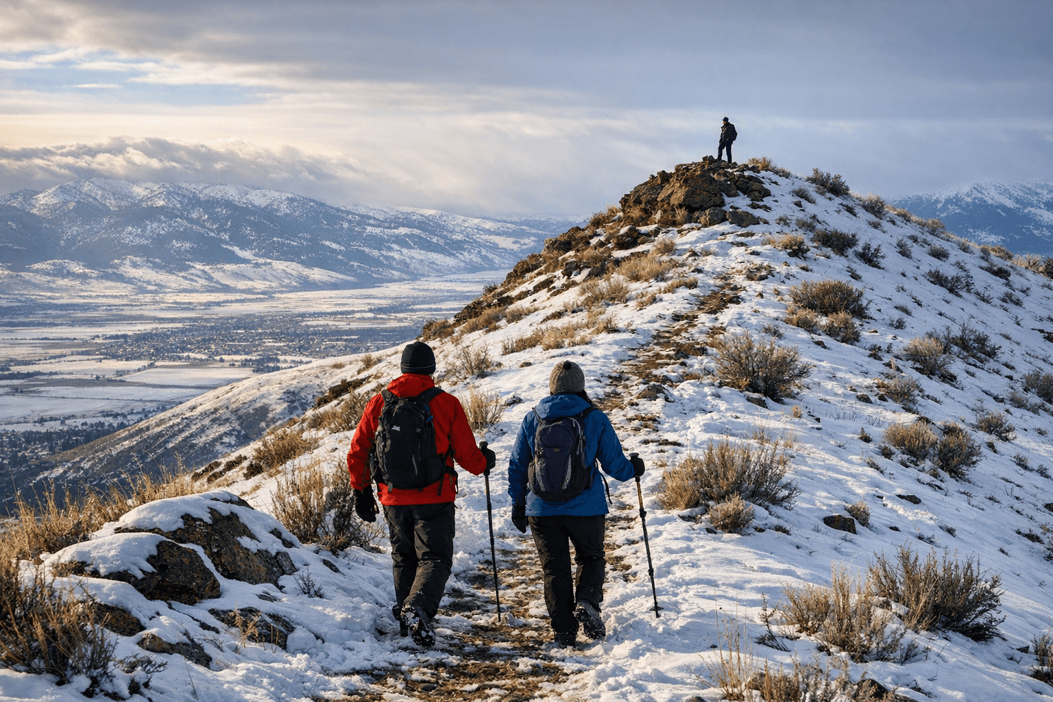 Sparta Butte offers accessible short winter hikes near Baker City