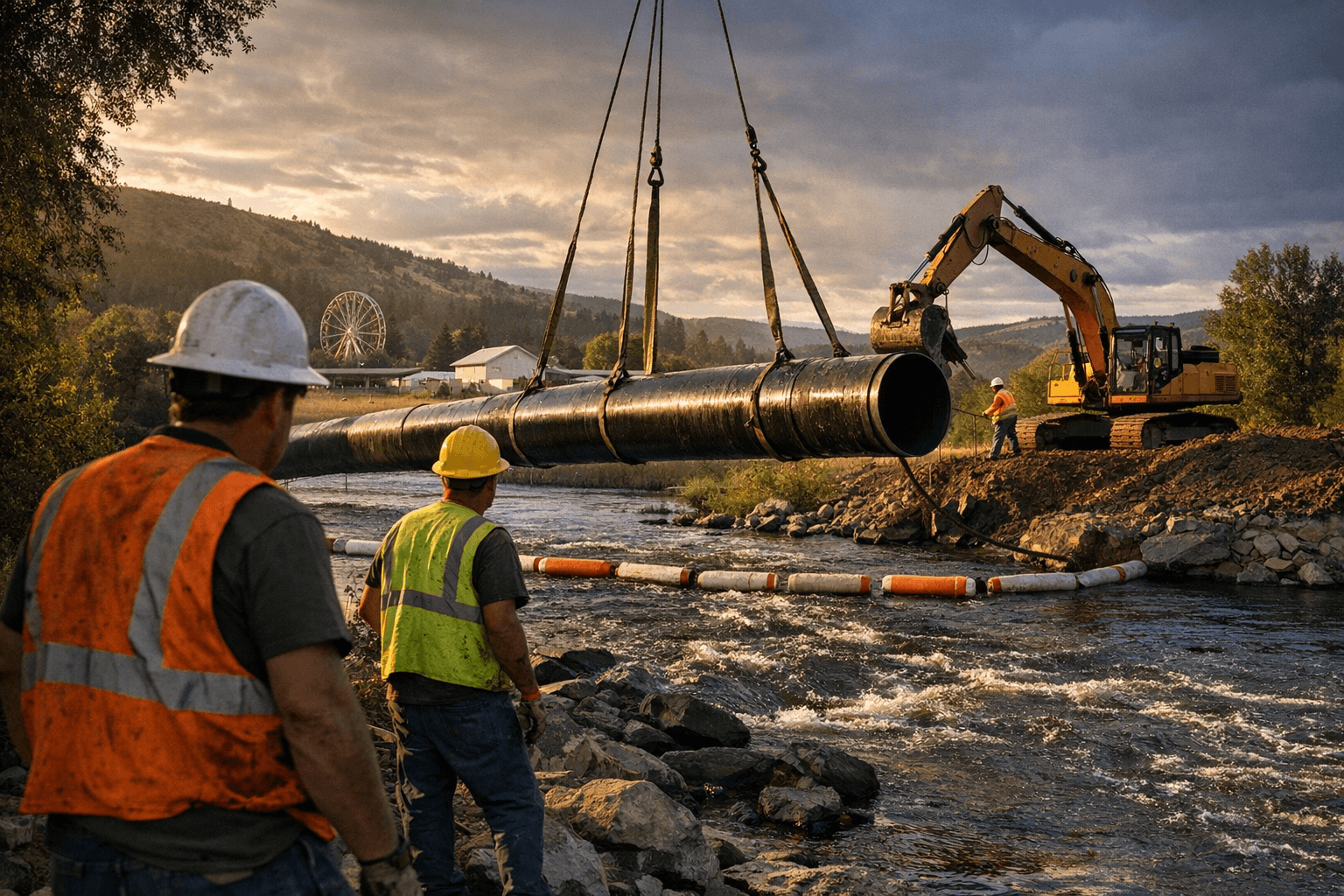 Union County fairgrounds to get river-spanning water and septic system