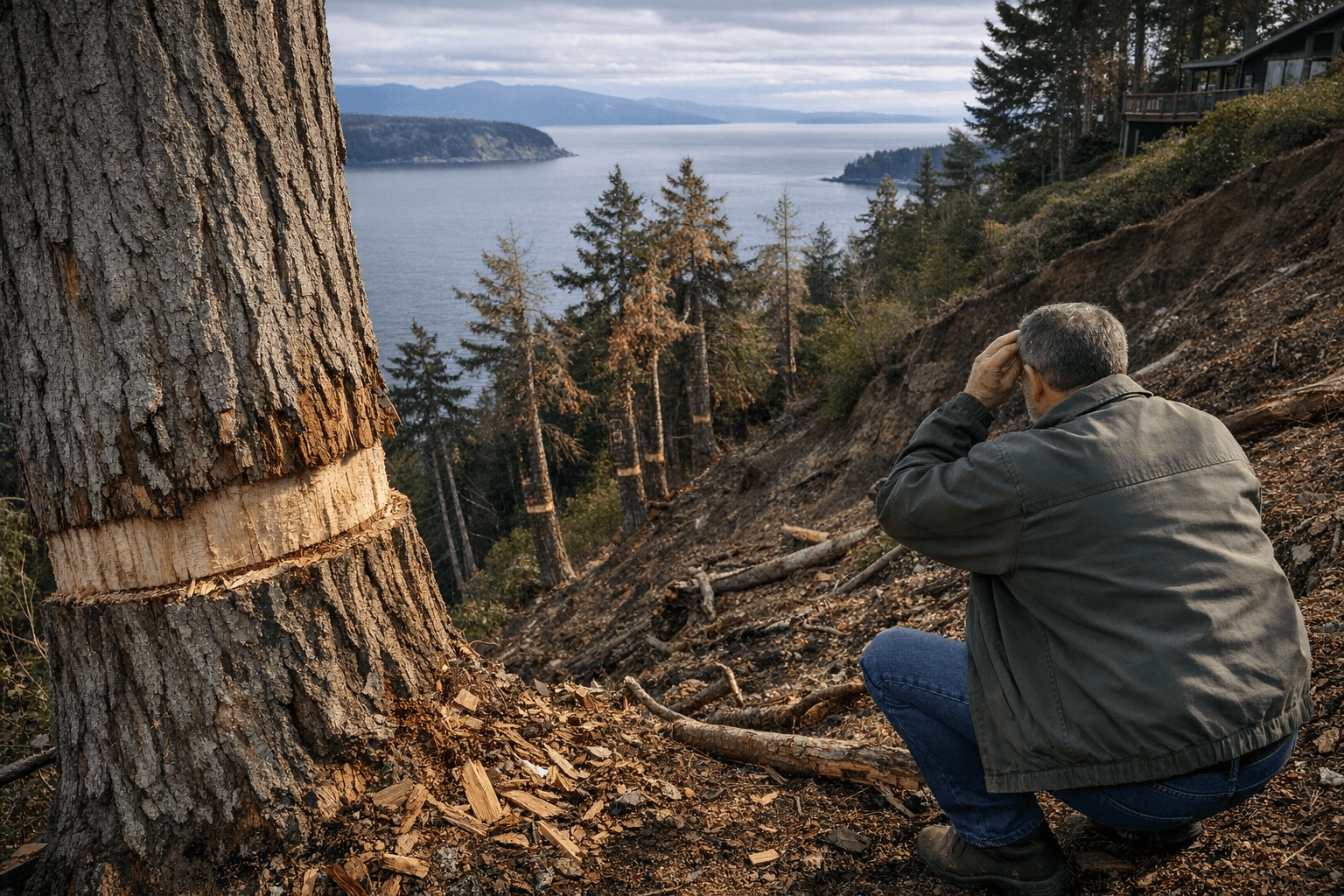 Whidbey agent pleads guilty after trees damaged to restore view