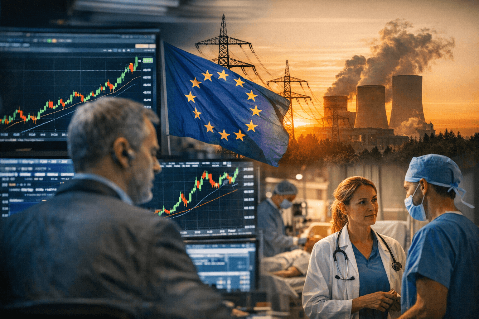 European shares reach records as utilities and health care lead