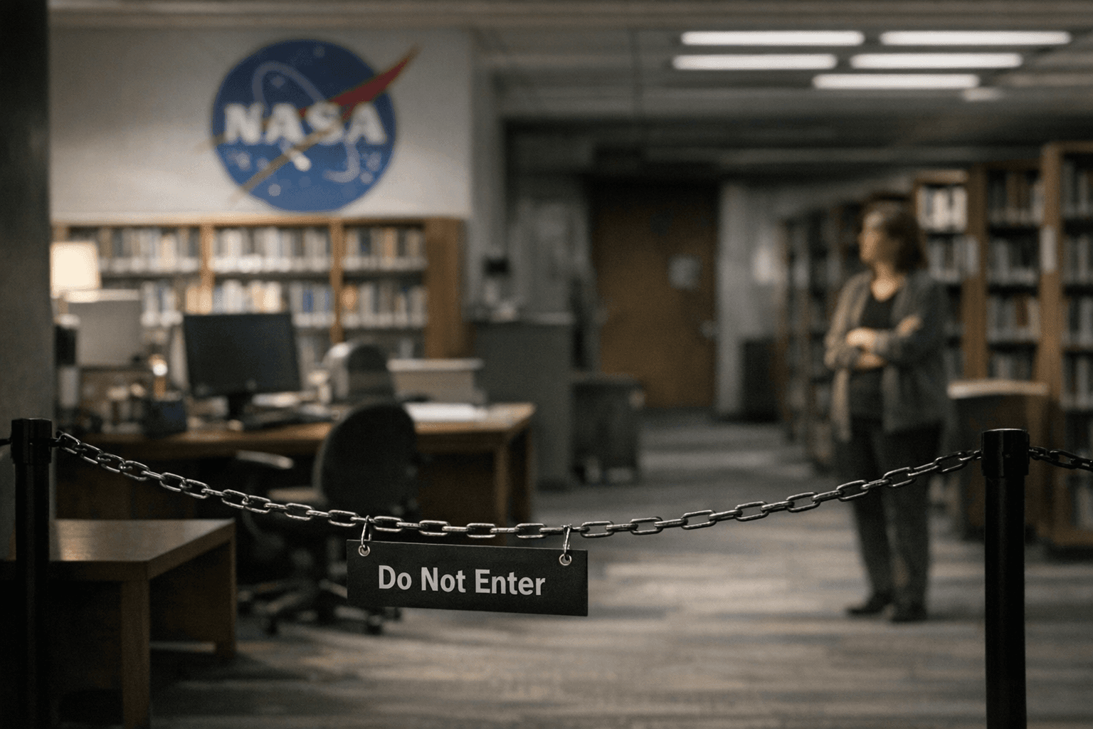 NASA administrator defends pause in-person services at Goddard library