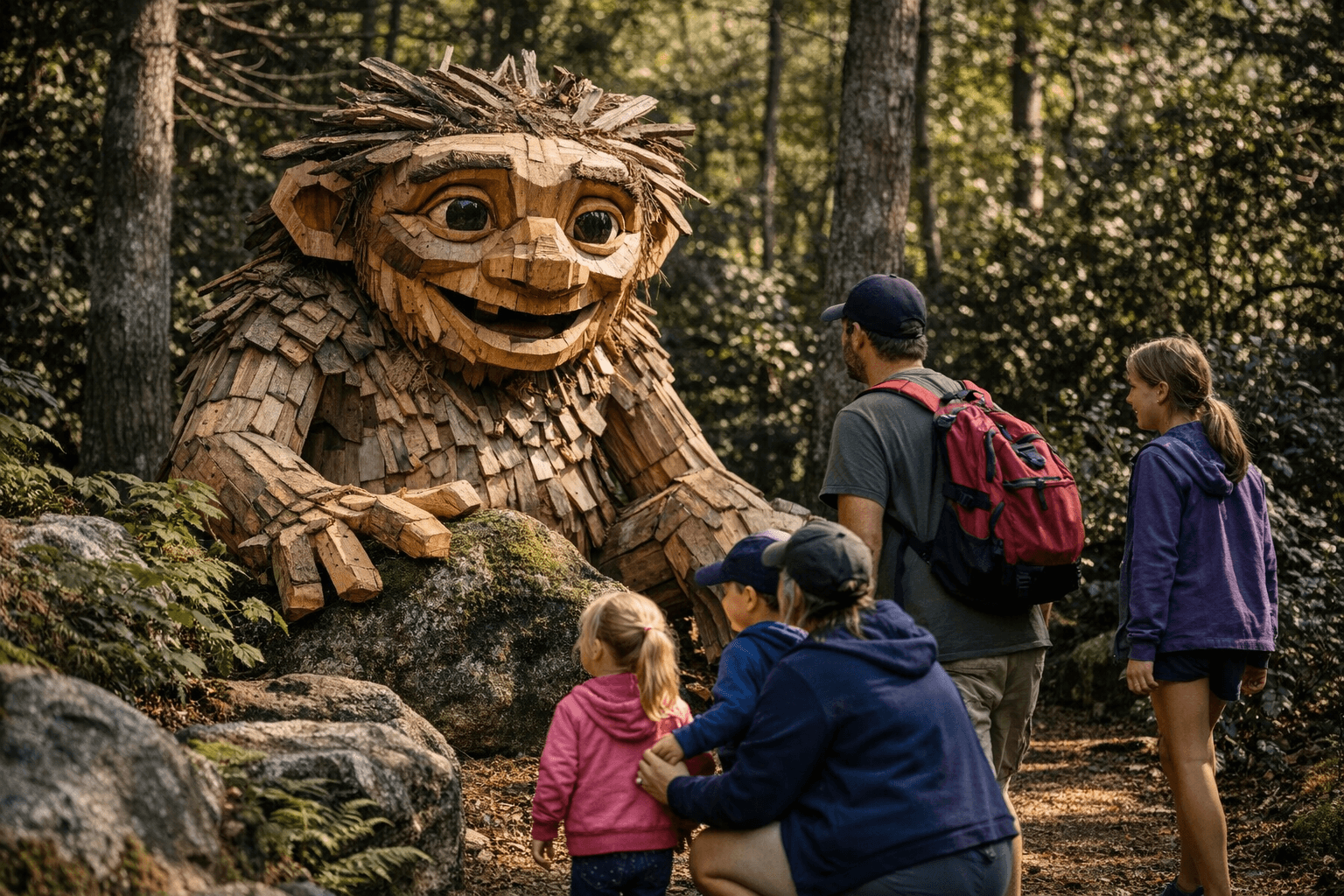 Thomas Dambo trolls invite family exploration at NC Arboretum