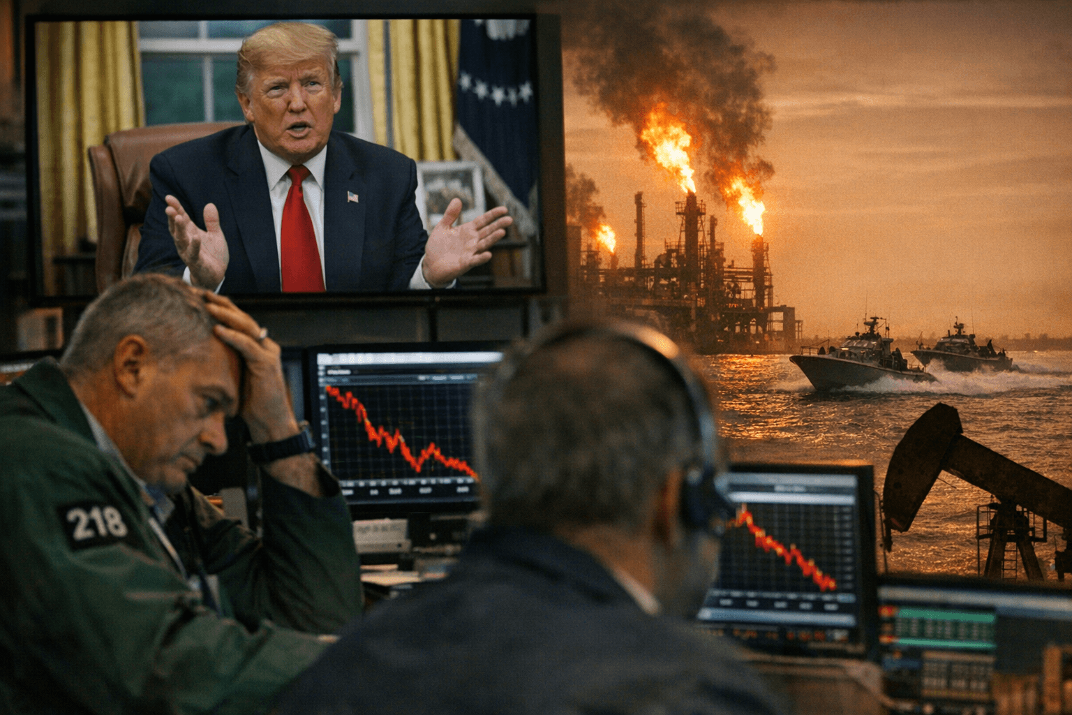 Oil plunges as Trump’s Iran remarks trigger rapid geopolitical de‑risking