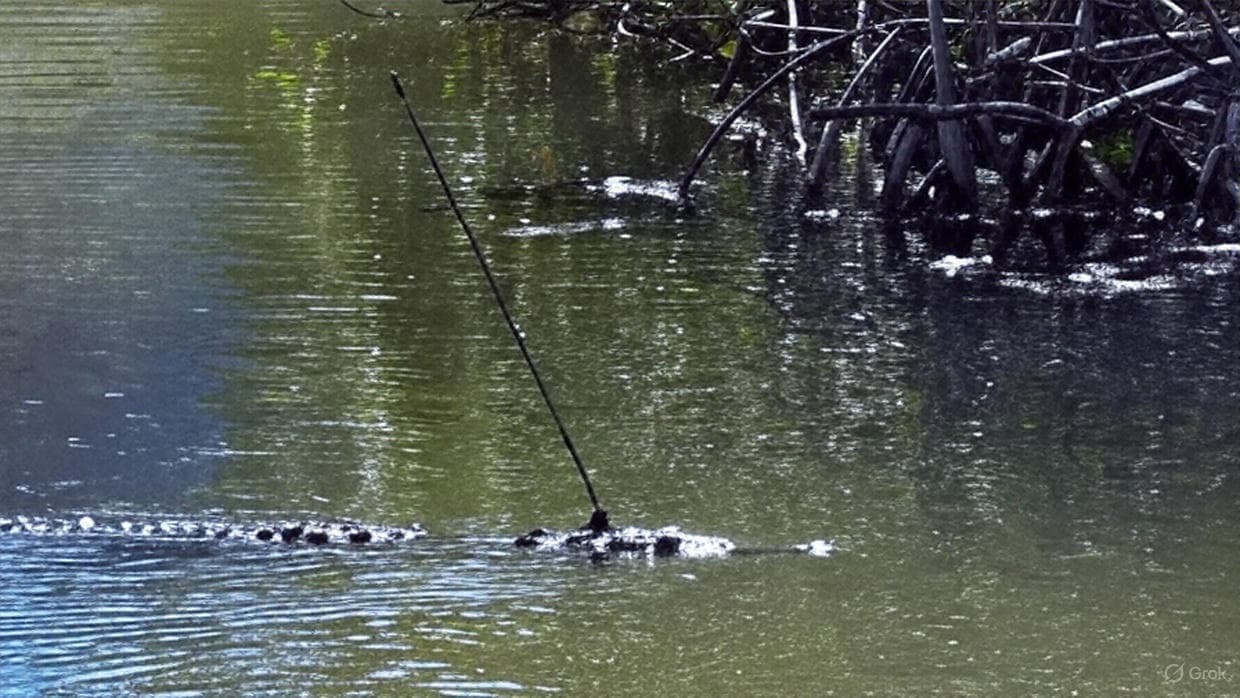 Speared American Crocodile Captured in Key Largo; Reward Offered