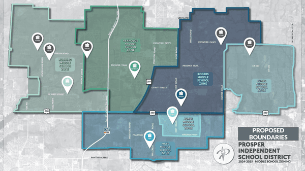 Prosper ISD adopts new boundaries, prepares middle school openings