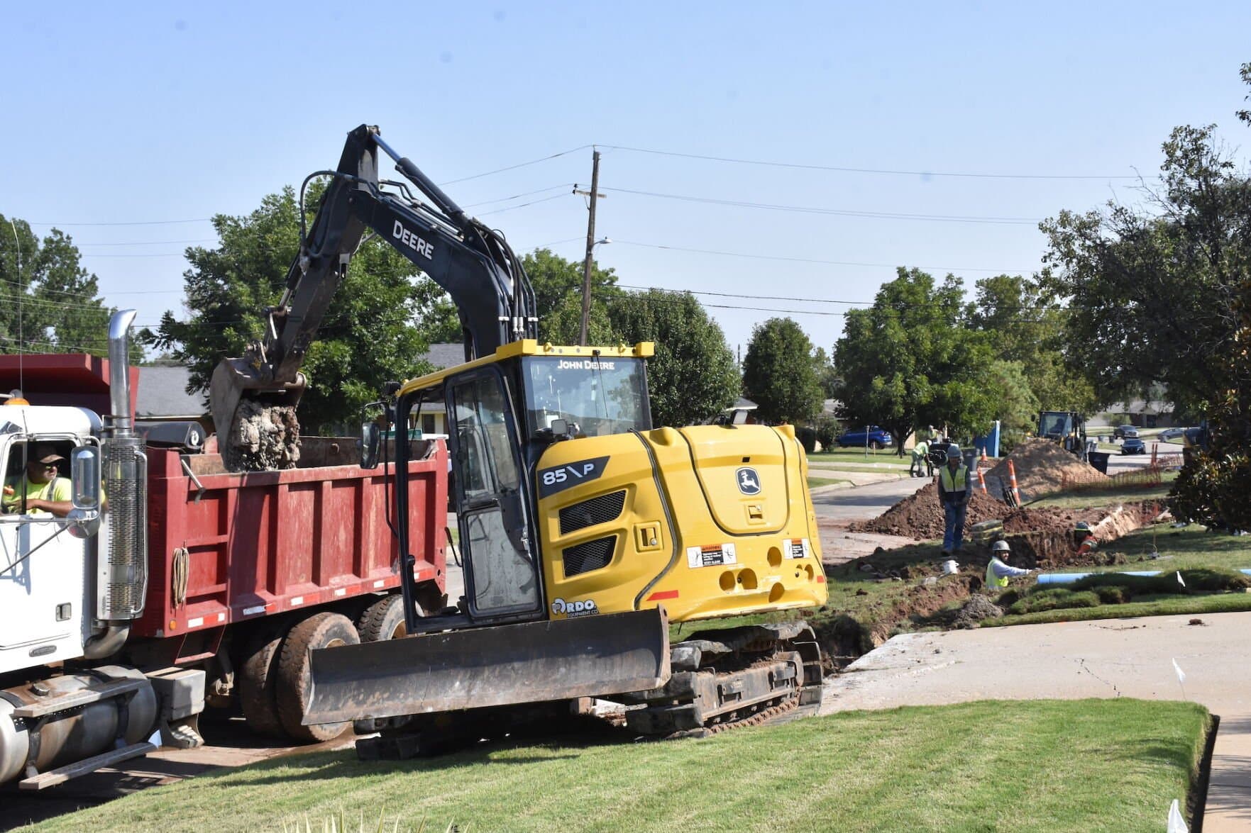 Daytime Lane Closures Underway for Water Line Work on Four Guilford Streets