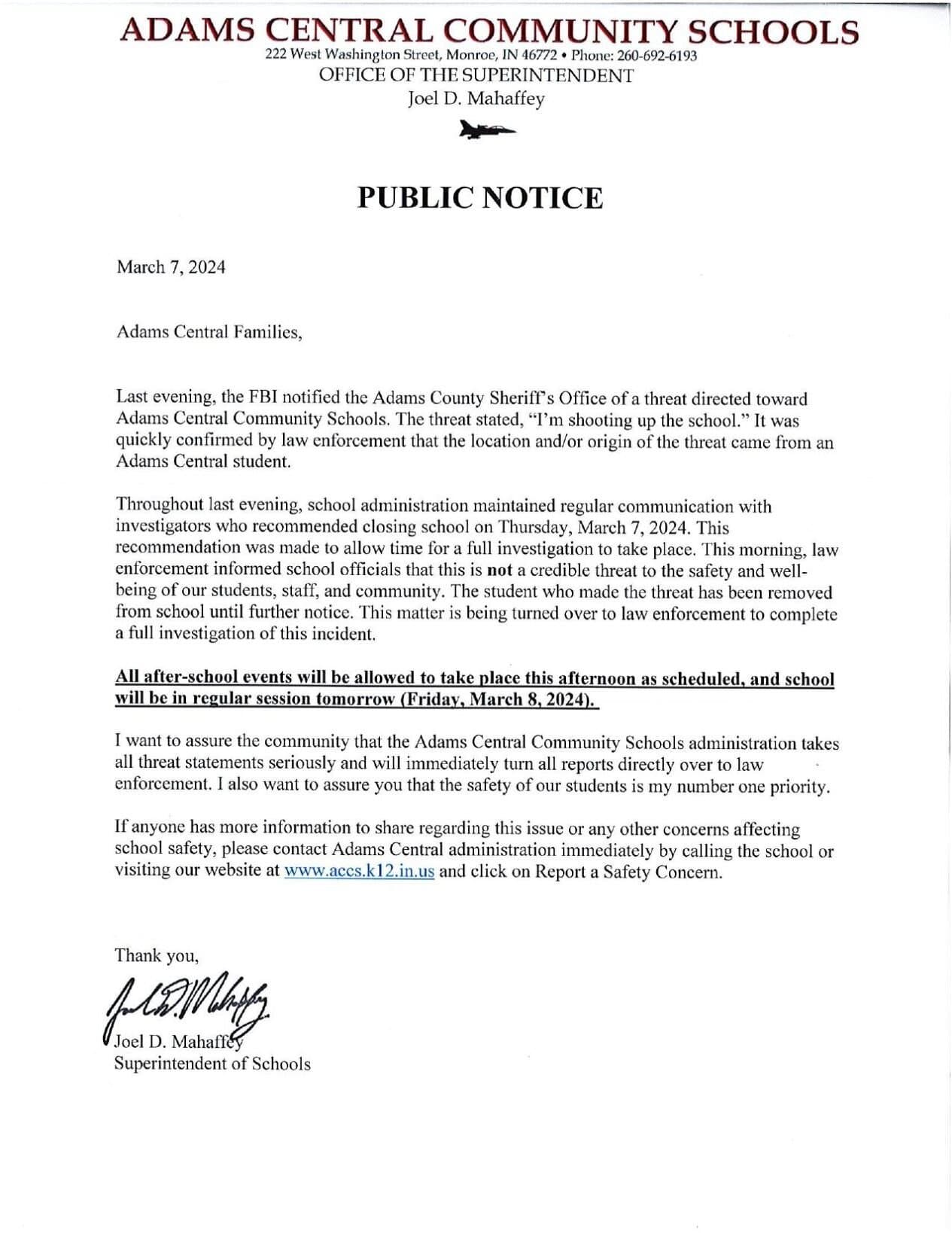 People's Defender Publishes Adams County Public Notices Page Update