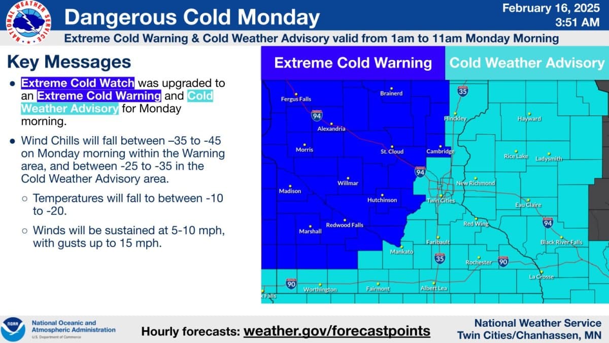 Extreme Cold Advisory Hits Otter Tail County, Risk to Residents