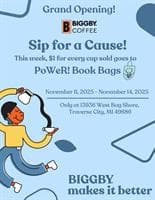 New Biggby Coffee Opens on West Bayshore, Local Promotions and Donations Planned